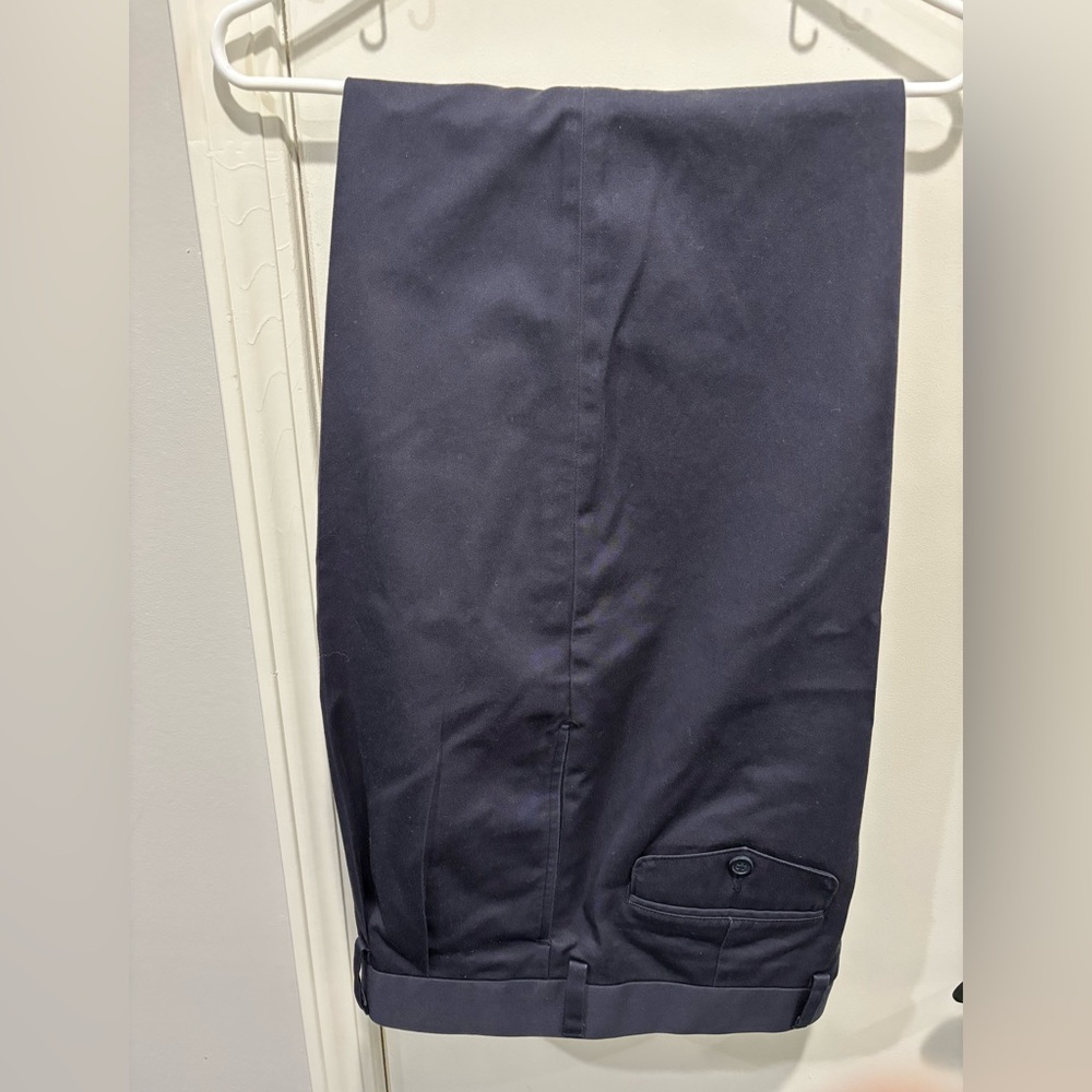 L.L.Bean Classic Fit pants in blue (also have tan and grey) 35x32